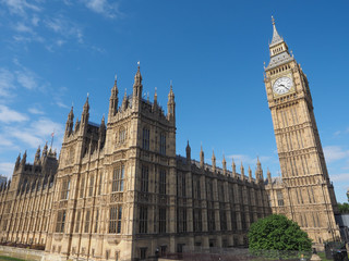 Fototapeta na wymiar Houses of Parliament in London