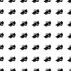 Dragon seamless pattern. Vector