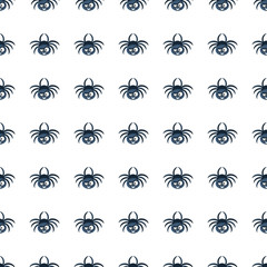 Spider seamless pattern. Vector