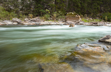 Obraz premium Flowing RIver in the woods