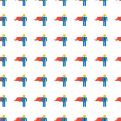 superhero seamless pattern. Vector