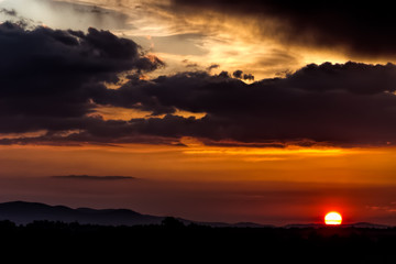 Sunset with beautiful sky