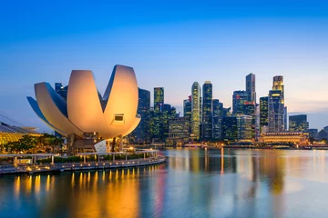 Fototapeten Skyline von Singapur © SeanPavonePhoto