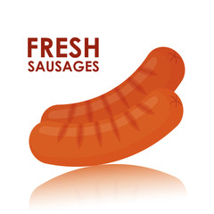 Fresh and delicious sausages bbq designs.