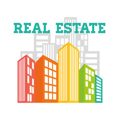 Fototapeta premium Real estate edifices and residential towers