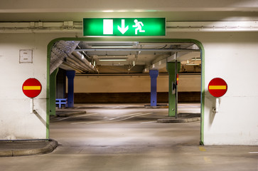 Portal in multi-storey car park