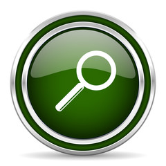 search green glossy web icon