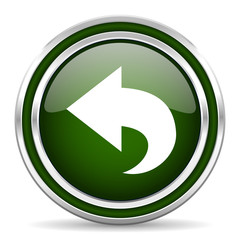 back green glossy web icon