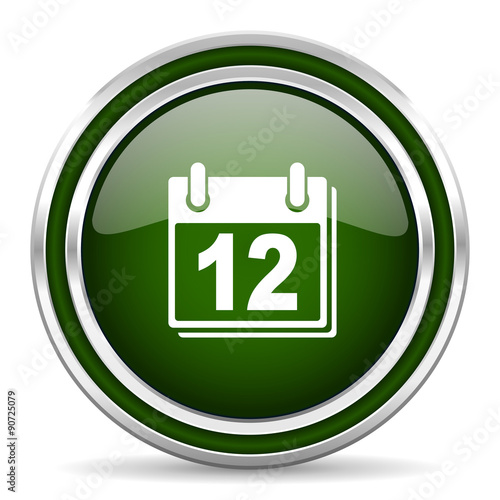 "calendar green glossy web icon" Stock photo and royaltyfree images on