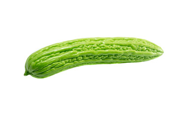 Bitter gourd on white background