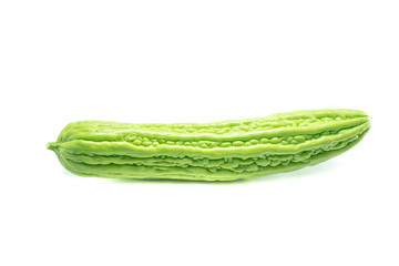 Bitter gourd on white background