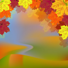 Naklejka na ściany i meble Autumn Background