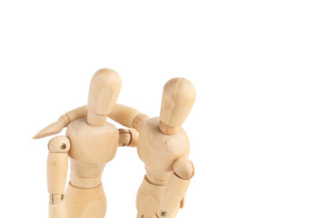 デッサン人形　見つめる