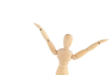 デッサン人形　お手上げ