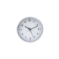 Circle clock isolated on white background