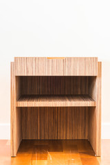 Bedside table decoration interior room