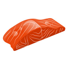 Fish steak of salmon