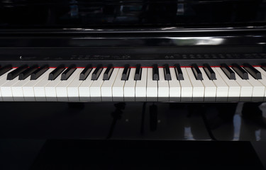 Fototapeta na wymiar A black electronic piano