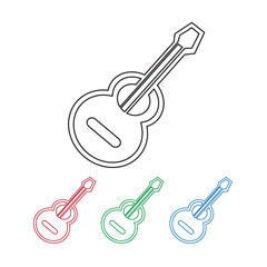 Naklejka premium acoustic guitar icon