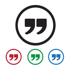 Quote sign icon