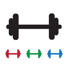Dumbbell vector icon