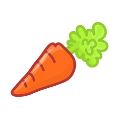 Carrot isolated illustration