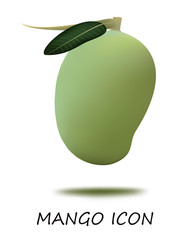 mango fruit vector for food and for use icon or symbol 