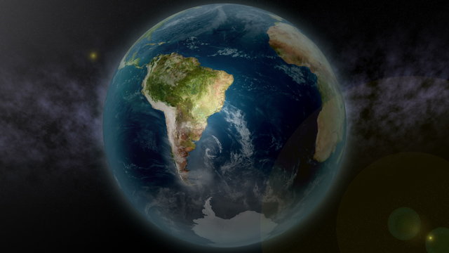 UltraHD 4K Earth Zoom to Antarctica 3595