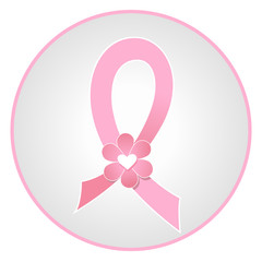 Breast cancer awareness pink ribbon