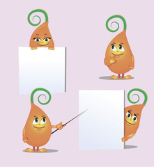 cute monster- sprout, from different angles