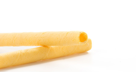 wafer stick on white background