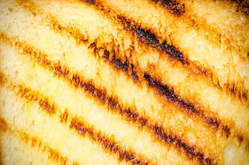 Close up of toast texture background