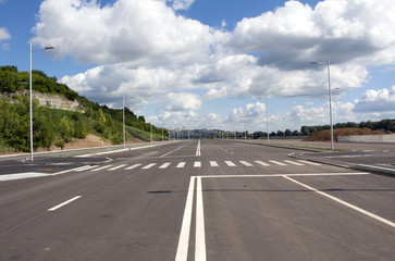 Fototapeta premium Empty town