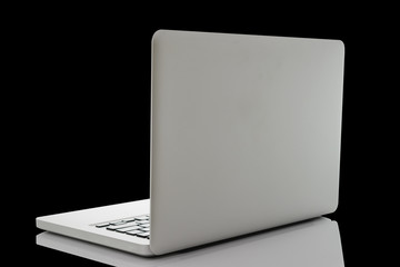 laptop Isolated on black background