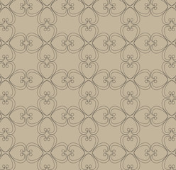 heart background and musical notes for use as wallpapers and pattern