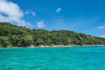 Fototapeta premium sea and Tachai Island, Thailand