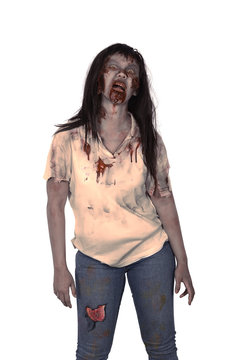 Asian female zombie