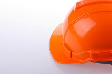 orange safety helmet hard hat, tool protect worker