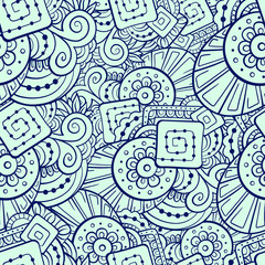 Abstract shapes seamless pattern