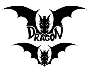Vector sign. Dragon.