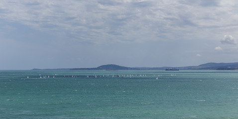 Sailing regatta in the Black Sea near Burgas.Bulgaria