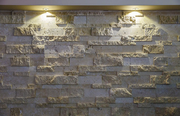 Designer masonry wall illuminated spot