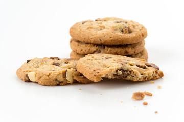 milk chocolate toffee almond cookies
