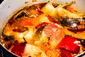 Cooking stuffed fish or gefilte fish