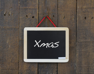 Merry Christmas blackboard.