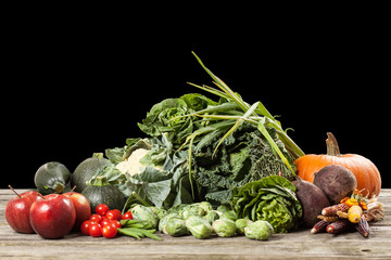 Assortment of green vegetables