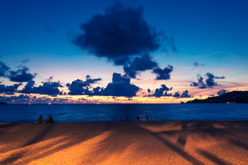 Beautiful twilight over the sea