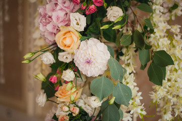 Beautiful mixed flower wedding decoration