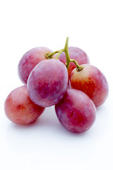 Grape on the white background. Fresh  berry.