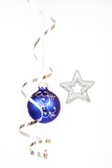 Blue christmas ball